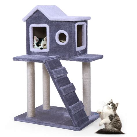 Topcobe 36" Multi-Level Cat Tree with Sisal-Covered Scratching Post ...