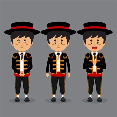 Spanish Character with Various Expression 3474456 Vector Art at Vecteezy