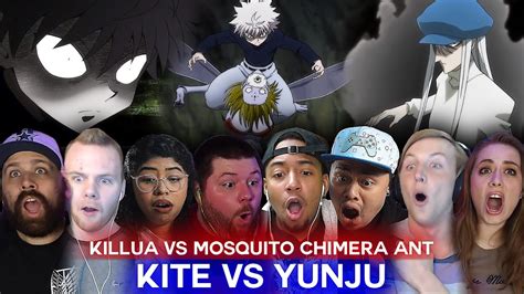 Killua vs Mosquito Chimera Ant | HxH Ep 82 Reaction Highlights - YouTube