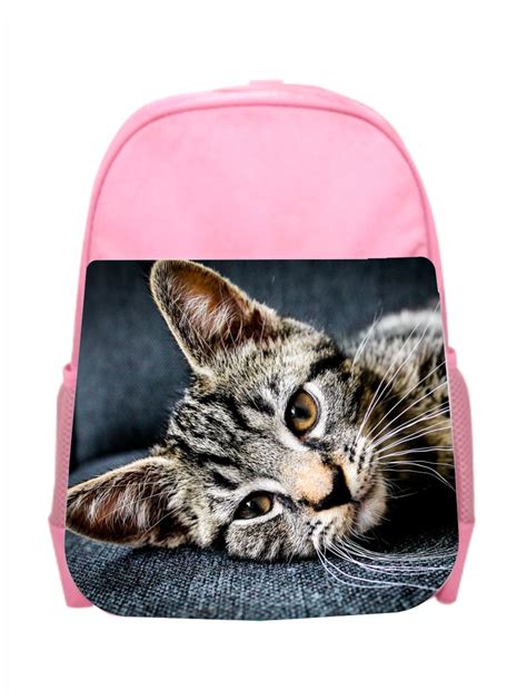 Accessory Avenue - School Backpack Cat Resting Kitten Girls Kids Pre ...