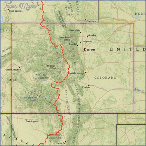 CONTINENTAL DIVIDE TRAIL COLORADO - ToursMaps.com