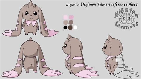 Lopmon Digimon Tamers reference sheet by HibotanCreations on DeviantArt