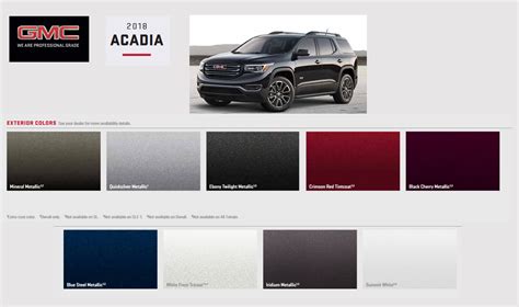 Gmc Acadia Paint Colors 2024 - Abbi Madalena