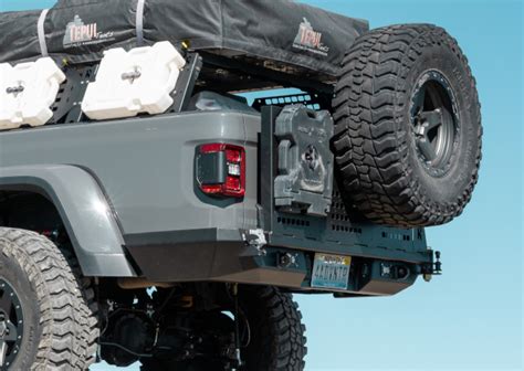 Jeep JT/ Gladiator Rear Bumper Swingout Tire Carrier Add-On ...