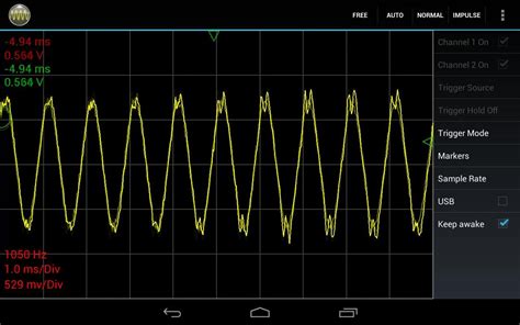 Oscilloscope Apps With Adjustable Gains And Frequency For Engineers ...