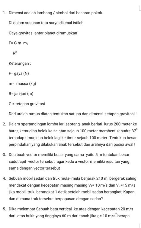 dimensi adalah lambang / simbol dari besaran pokok. di dalam susunan ...