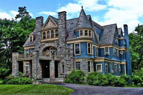 Victorian Architecture | Victorian Mansion House, Architecture, Blue ...