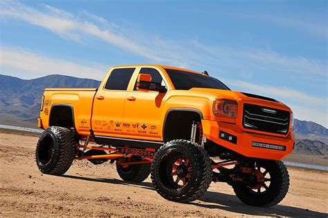 Fully Modified and Lifted Matte Orange GMC Sierra Denali Impresses ...