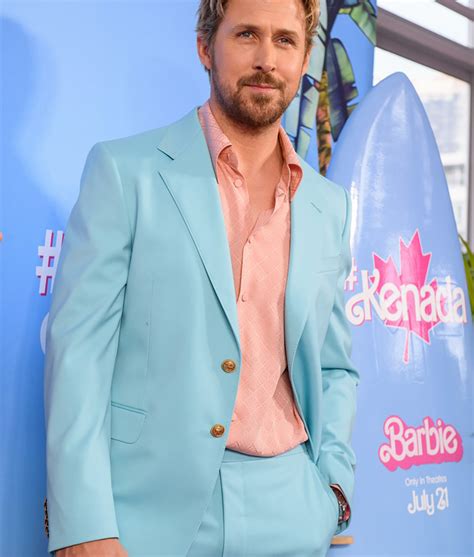 Barbie Red Carpet Ryan Gosling Blue Suit