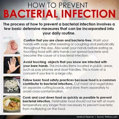 prevent bacteria | Bacterial infection, Health guidelines, Prevention