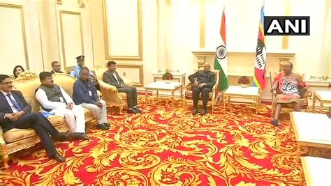 President ram nath kovind met king mswati iii, king of swaziland, at ...