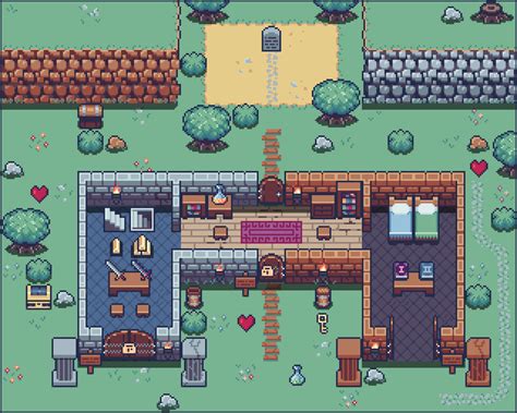 Pixelarium: Village of All Beginnings | 2D Top Down Pixel Art Tileset ...