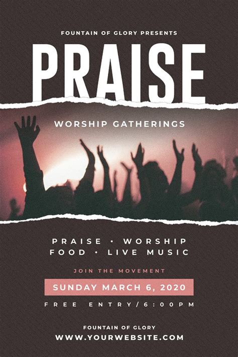 Church Worship Poster - Premade Pixels