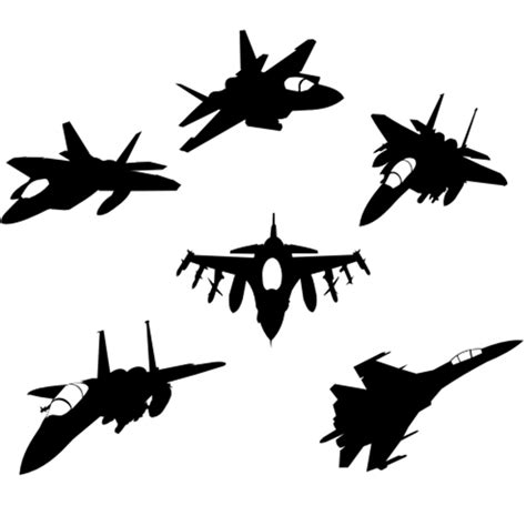 Fighter Jet Silhouette at GetDrawings | Free download