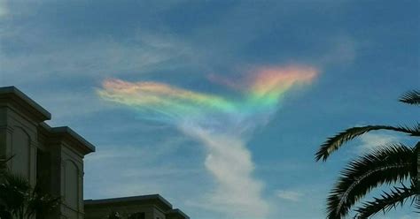 Stunning ultra-rare 'fire rainbow' causes wonder as it appears in sky ...