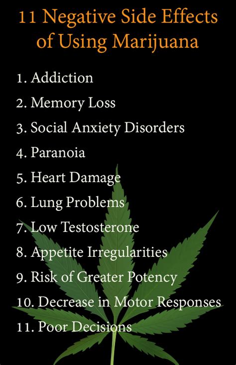 11 Negative Side Effects of Using Marijuana - Inspire Malibu