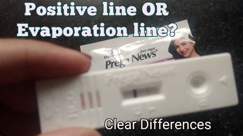 Faint Positive Line VS Evaporation line | Faintline on Pregnancy Test ...