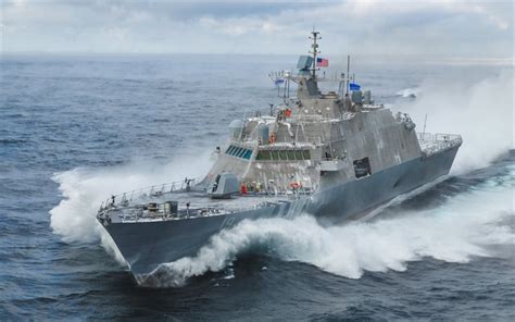 Download wallpapers USS St Louis, LCS-19, American warship, USA flag ...