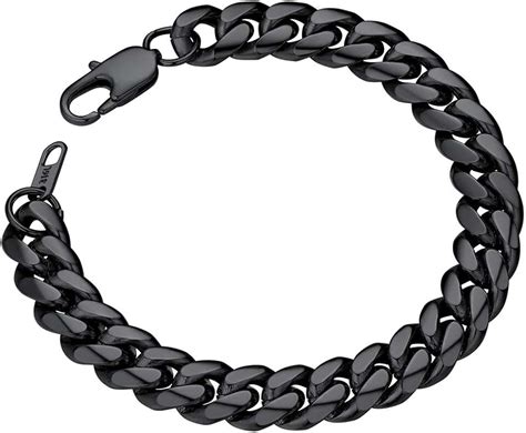 Amazon.com: mens black chain bracelet