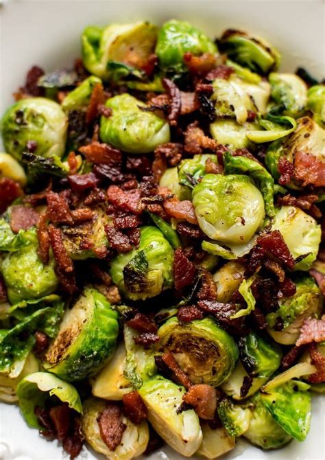 Easy Brussels Sprouts and Bacon Recipe • Salt & Lavender | Bacon ...