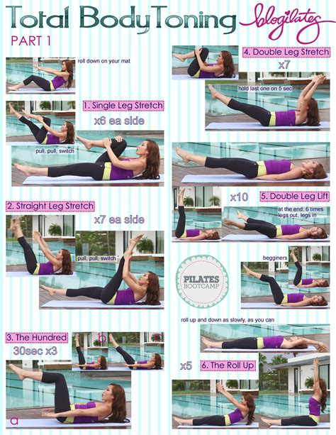 Printable Full Body Pilates Workout