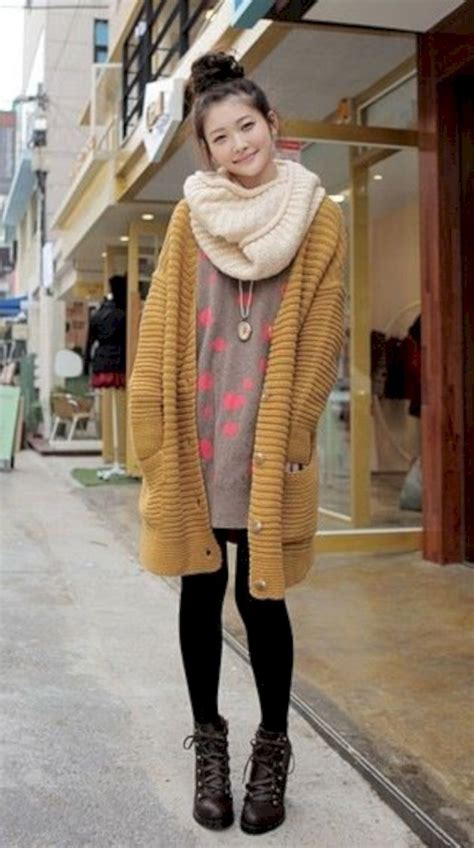 51 Korean Winter Fashion Ideas You Can Copy - glitterous.net | Japanese ...