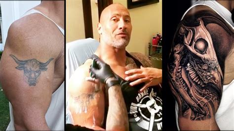 The Rocks Tattoos / The Rock Full New Tattoo Taurus Skull Mana Tattoo ...