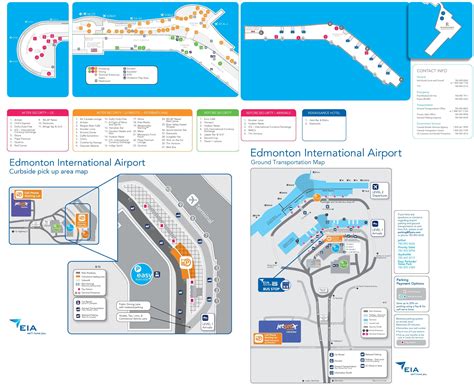 Terminals (gate) map Edmonton International Airport YEG Alberta