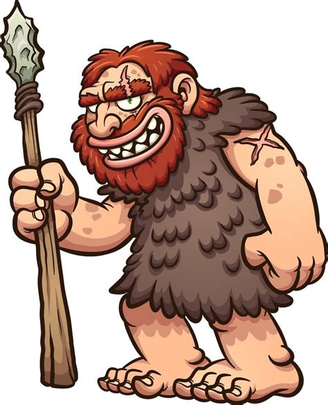 Happy cartoon caveman 2172977 Vector Art at Vecteezy