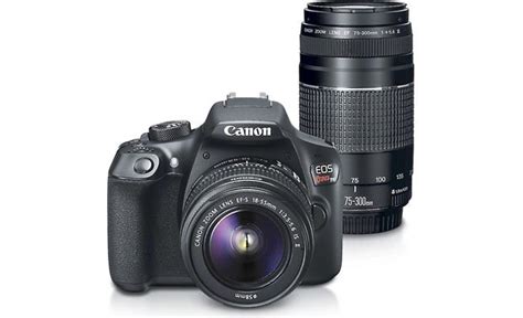 Canon EOS Rebel T6 Two Zoom Lens Kit 18-megapixel DSLR camera with Wi ...