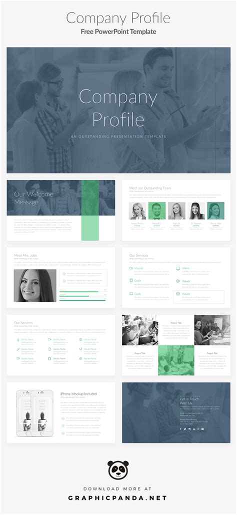 Free Download: Company Profile PowerPoint Template | Company profile ...