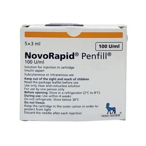 Novorapid 100IU Injection, 40 IU/ml at Rs 195/piece in Nagpur | ID ...