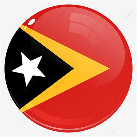 Gambar Bendera Negara Bulat Timor Leste, Bulat, Negara, Bendera Timor ...