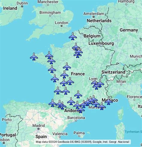 Major Airports In France Map | Images and Photos finder