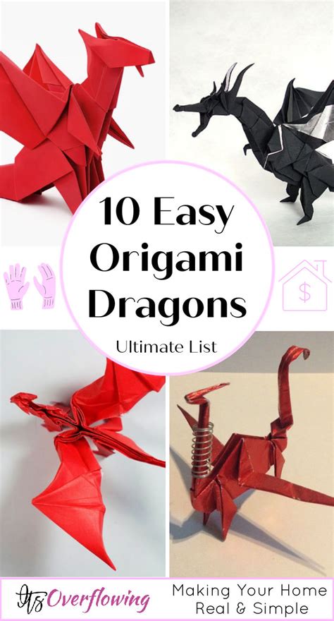 10 Easy Origami Dragon Ideas with Free Instructions