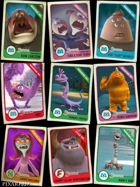 Monsters University Scare Cards - The Complete Guide | Pixar Post