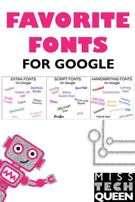 Fonts for Google EDU | Elementary technology, Kindergarten stem, Custom ...