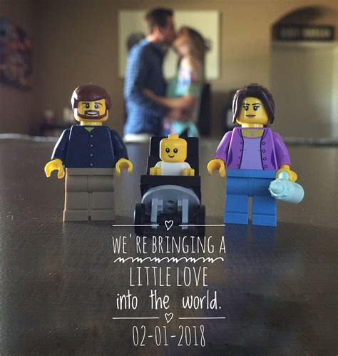 LEGO pregnancy announcement Lego Baby, Baby Bunting, Reveal Ideas, Lego ...