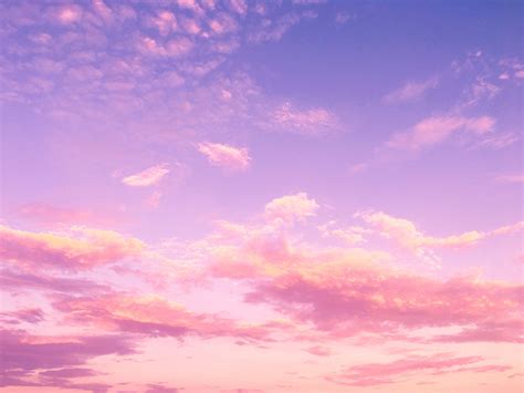 Aesthetic Pink Clouds Laptop Wallpaper