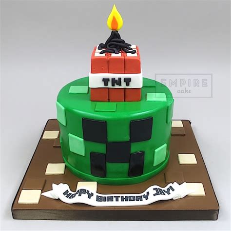 Minecraft with TNT Topper - Empire Cake