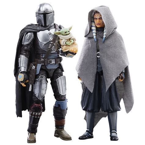 Buy STAR WARS The Black Series The Mandalorian, Ahsoka Tano & Grogu Toy ...