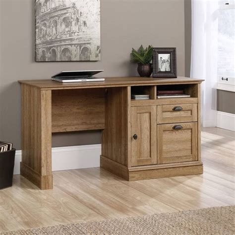 desk with locking drawers | Office desk, Home office desks, Oak desk