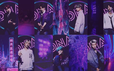 Bts Collage Wallpaper Aesthetic Purple ~ Purple Aesthetic Computer ...