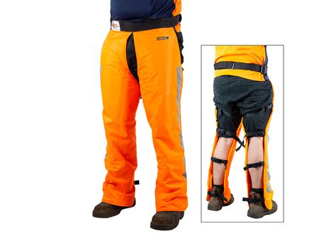 GA Fluro Orange Chainsaw Chaps Large | ProKut