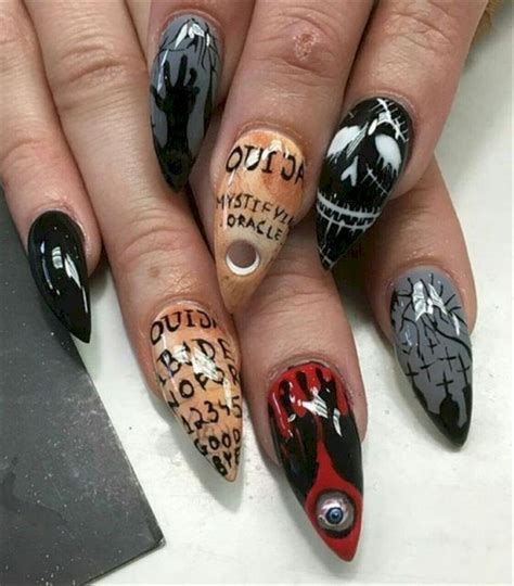 Sweet, Spooky Halloween Nail Art Ideas for a Costume Party | Skull ...