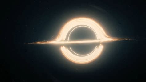 Download Interstellar Spinning Black Hole Wallpaper | Wallpapers.com