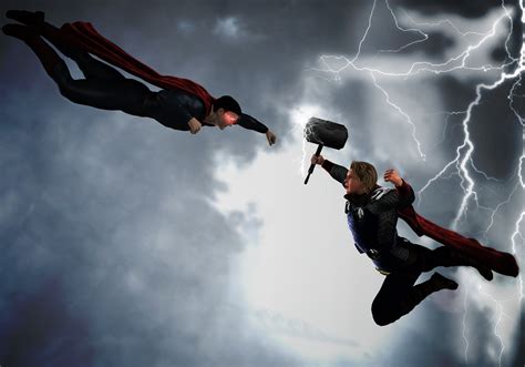 Superman vs Thor by A205204 on DeviantArt