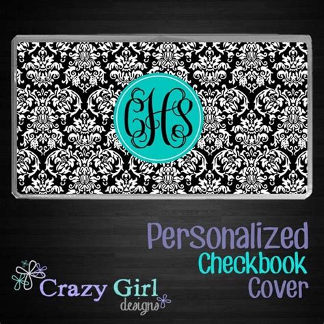 Personalized Checkbook Cover Monogrammed Checkbook Cover