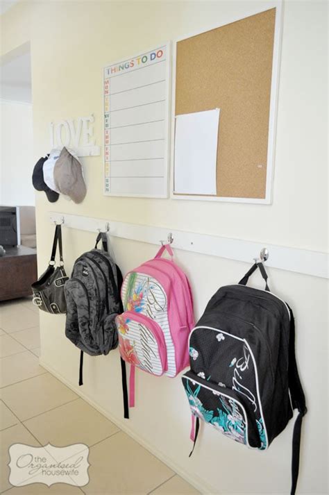 14+ Clever Ideas for Backpack Storage and Organization - Living Well Mom