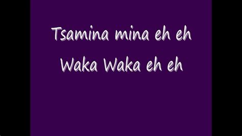 Waka Waka Lyrics - Shakira - YouTube